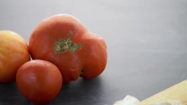 Tavuk ve sebzeli tortilla.