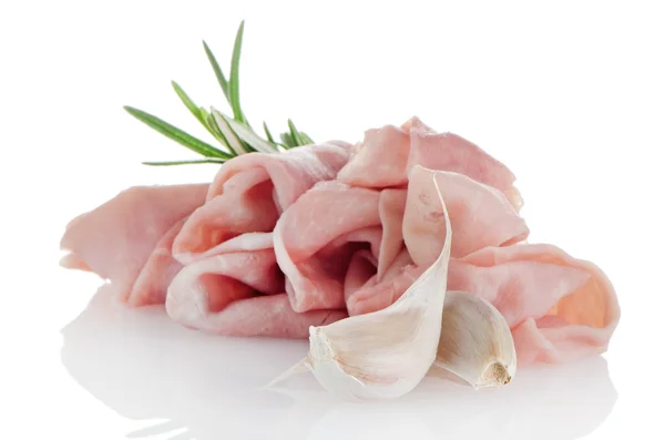 Fresh shaved ham — Stock Photo, Image