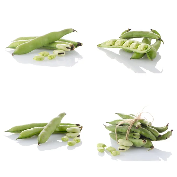 Set of green beans — Stock Photo, Image