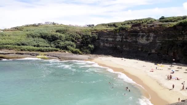 Coxos stranden i ericeira, portugal — Stockvideo