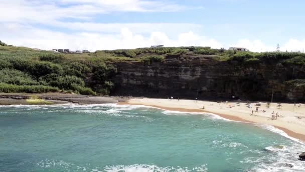 Coxos Strand bei Eiceira, Portugal — Stockvideo