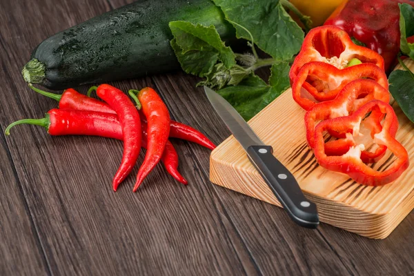 Colored bell peppers — Stock Photo, Image