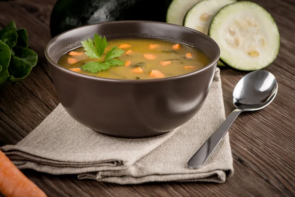 Soup with vegetables — Stock Photo, Image