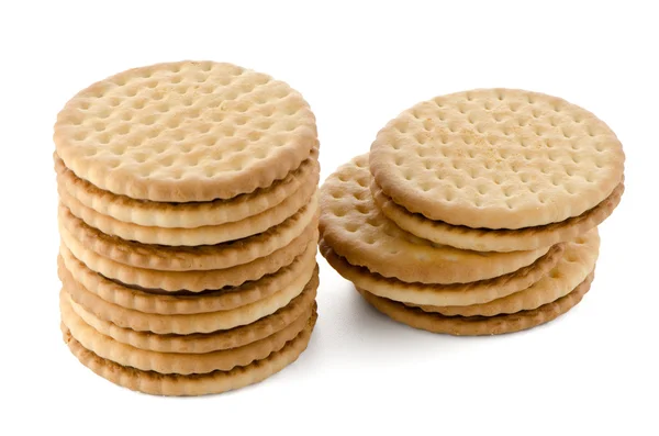 Sandwich biscuits with chocolate filling — Stock Photo, Image