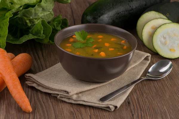 Suppe mit Gemüse — Stockfoto