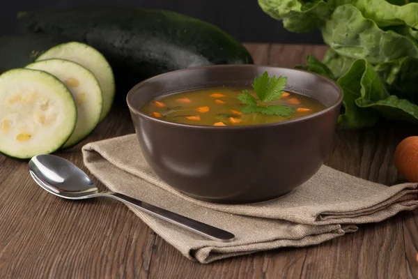 Soup with vegetables — Stock Photo, Image