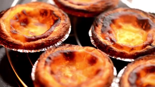 Pastéis de nata — Vídeo de Stock