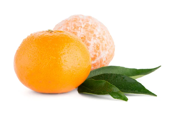 Ripe tangerine or mandarin — Stock Photo, Image