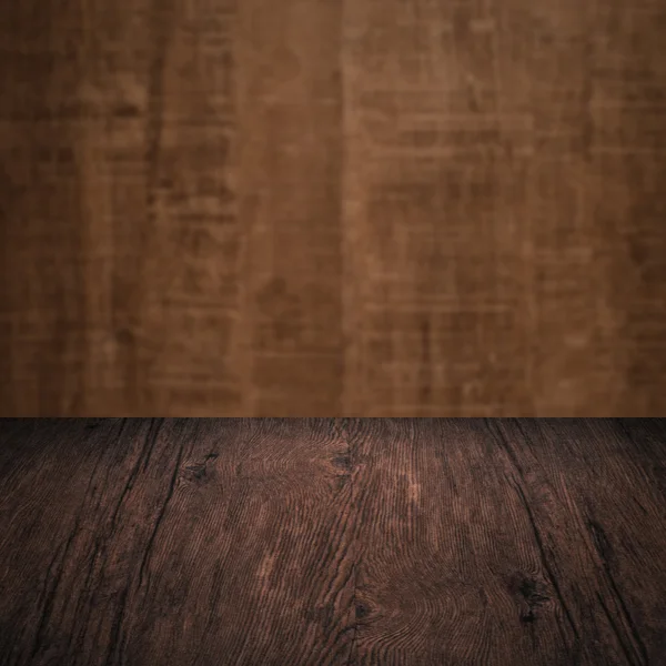 Τραπέζι με ξύλινα τοίχων — Φωτογραφία Αρχείου
