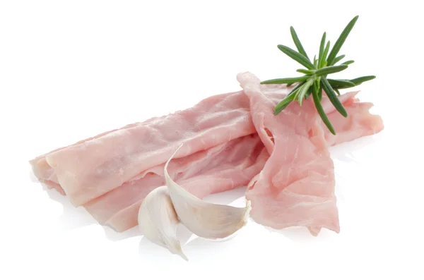 Fresh shaved ham — Stock Photo, Image