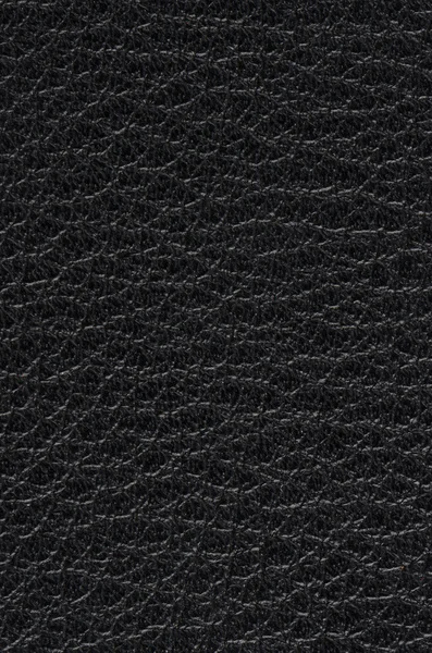 Black leather texture — Stock Photo, Image