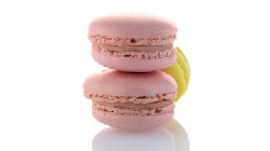 renkli Fransız macarons