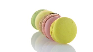renkli Fransız macarons