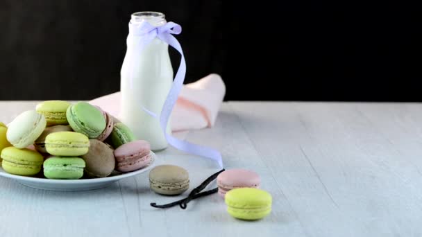 Macaroons closeup — Αρχείο Βίντεο