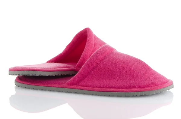 一双粉红色的拖鞋 — 图库照片
