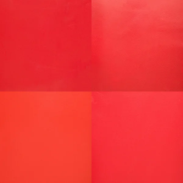 Set of red leather samples — Stock Photo, Image