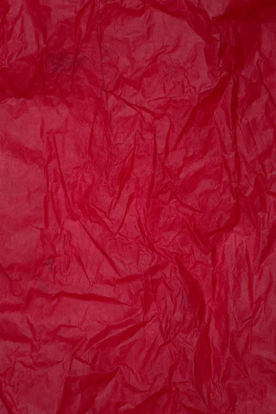 Rode verfrommeld papier — Stockfoto