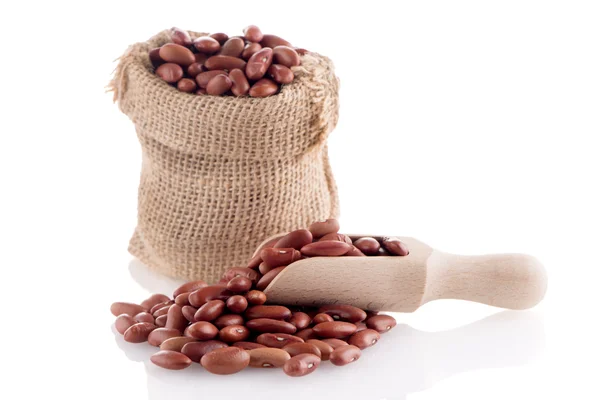 Červené fazole pytel — Stock fotografie