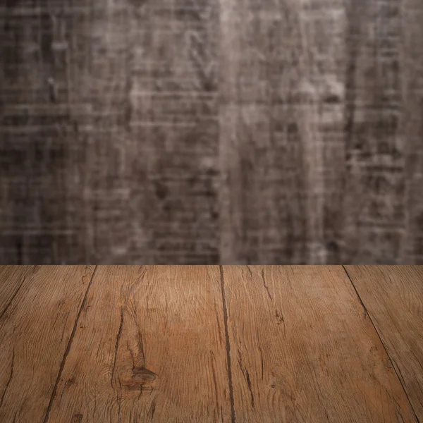 Masă cu perete din lemn — Fotografie, imagine de stoc