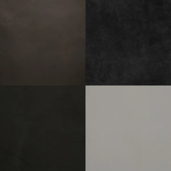 Set of grey leather samples — Stock Photo, Image