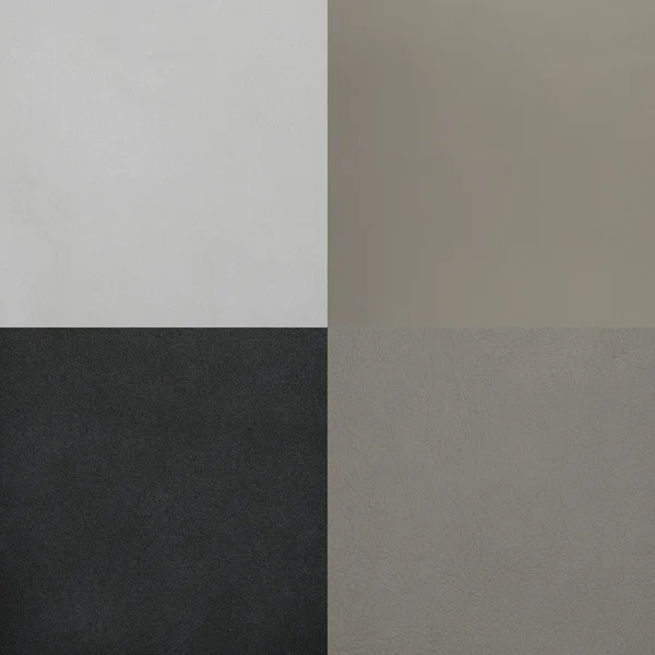 Set of grey leather samples — Stock Photo, Image