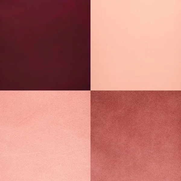 Sada vzorků růžové kožené — Stock fotografie