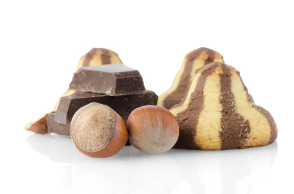 Zelfgemaakte chocoladekoekjes — Stockfoto