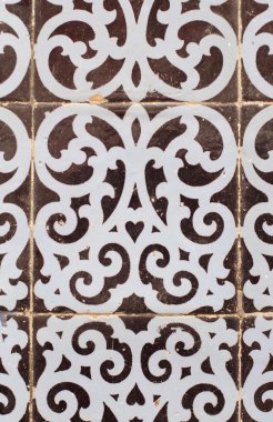 geleneksel Portekiz sırlı çini