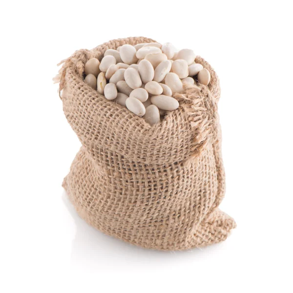 White beans bag — Stock Photo, Image