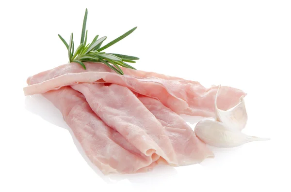 Fresh shaved ham — Stock Photo, Image