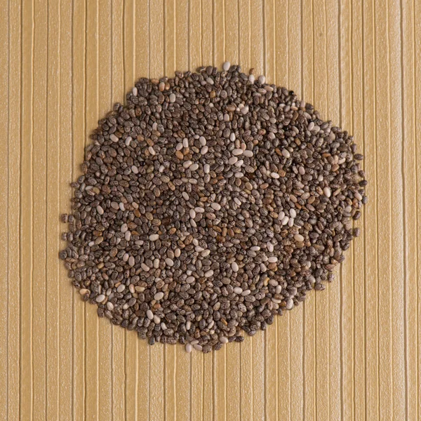 Circle of chia seeds — Stock Photo, Image