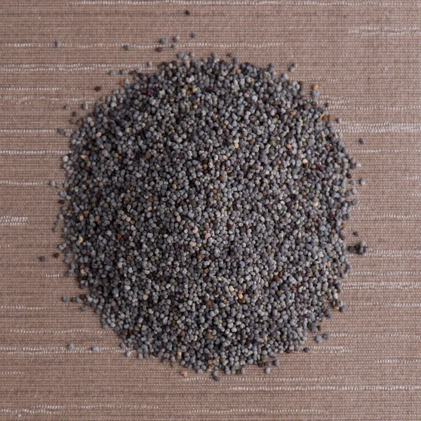 Circle of poppy seeds — Stock Photo, Image