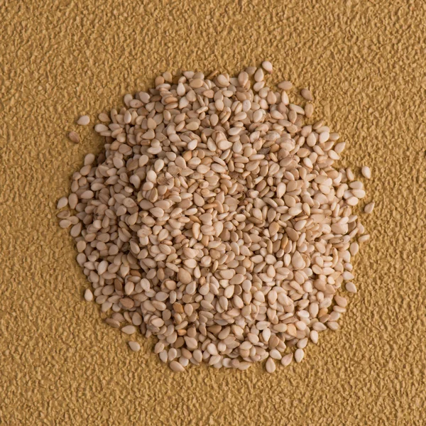 Circle of sesame seeds — Stock Photo, Image