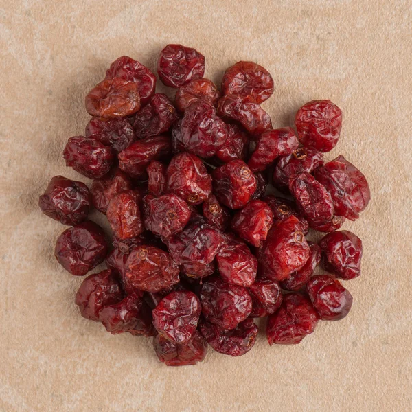 Circle of dried cranberries — Stock Photo, Image