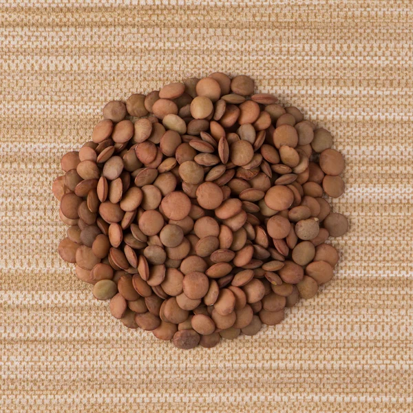 Circle of lentils — Stock Photo, Image