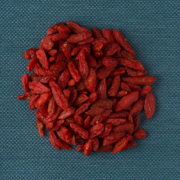 Cerchio di bacche di goji rosse secche — Foto Stock