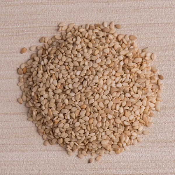 Círculo de sementes de sésamo — Fotografia de Stock