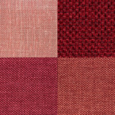 El kırmızı kumaş örnekleri