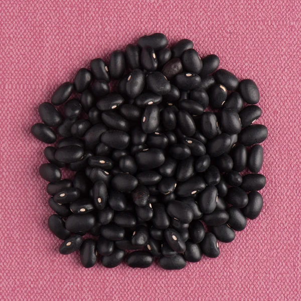 Circle of black beans — Stock Photo, Image