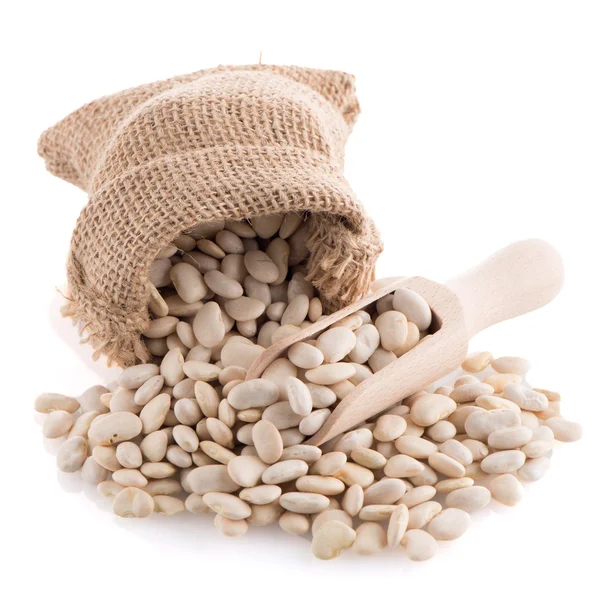 White beans bag — Stock Photo, Image