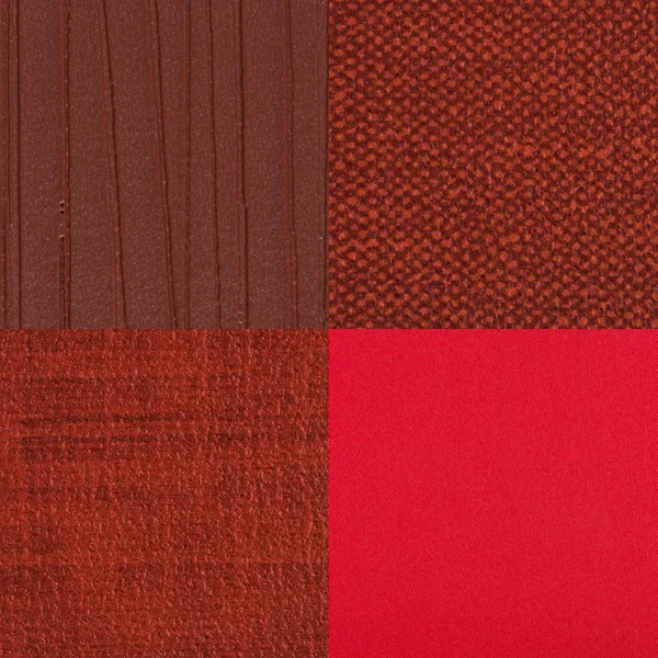赤のビニールのサンプルのセット — ストック写真