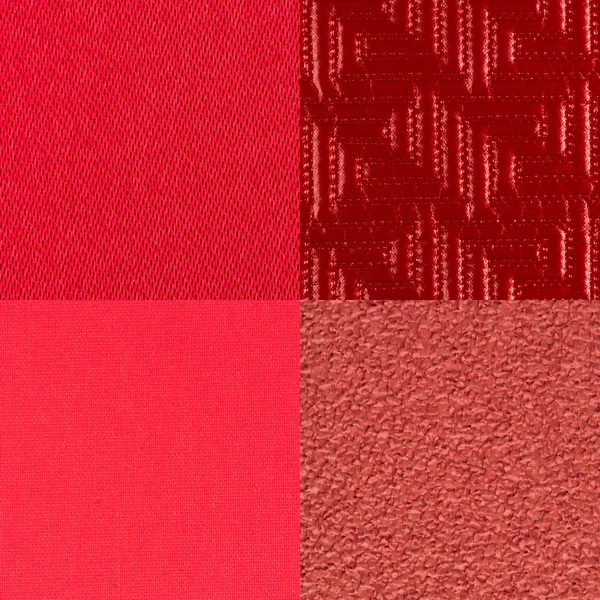 Set of red vinyl samples — Stock Photo, Image