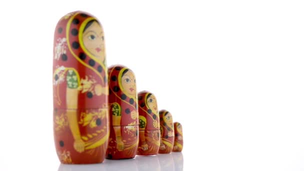 Muñecas rusas — Vídeo de stock