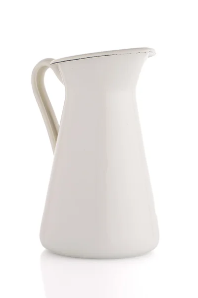 White ceramic pitcher — Stock Photo, Image