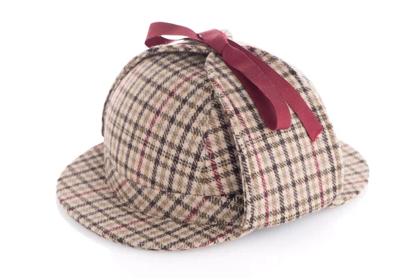 Caçador de veados britânico ou Sherlock Holmes cap — Fotografia de Stock