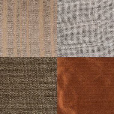 El kahverengi kumaş örnekleri