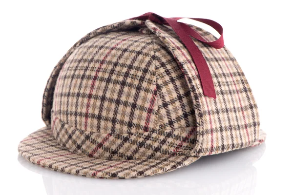 Caçador de veados britânico ou Sherlock Holmes cap — Fotografia de Stock