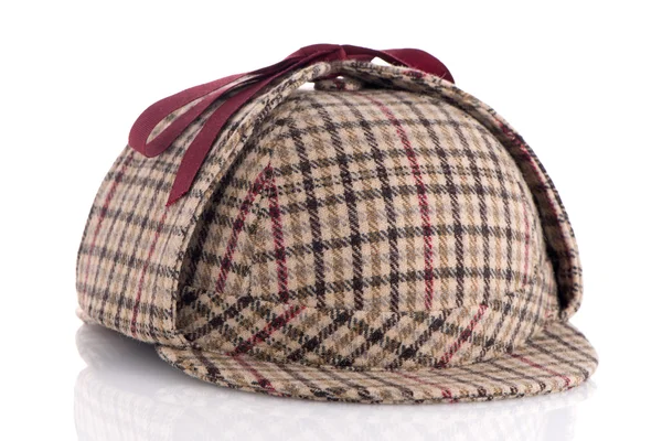 Caçador de veados britânico ou Sherlock Holmes cap — Fotografia de Stock