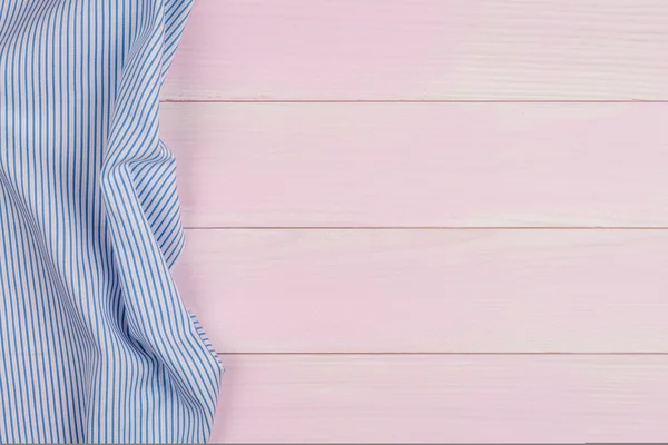 Blue towel over table — Stock Photo, Image