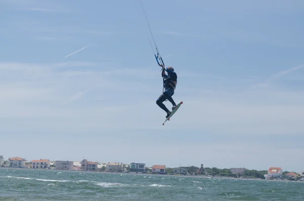 Francisco Costa kitesurfing — Stockfoto